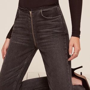 Reformation Zipper Jeans 24 Petite
